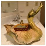 Decorative Ceramic Swan Vase