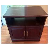 Wooden Cabinet with Open Shelf