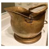 English Brass Coal Scuttle