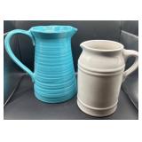 Two Ceramic Pitchers
