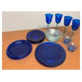 Blue Glass Dinnerware