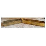 Solid Brass Planter Pair