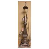 Silver-Tone Decorative Lamp Base