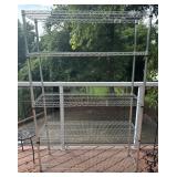 Metal Shelving Unit, 72 1/2 Inches Tall