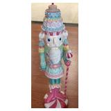 22-Inch Resin Peppermint Nutcracker