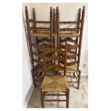 Five Ladder-Back Chairs