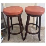 Wooden Swivel Stools