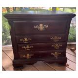 Wooden Chest with Brass Hardware