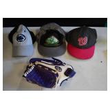 Baseball Caps & Youth Softball Glove