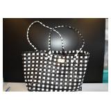 Kate Space NY Plastic Baseketweave Tote