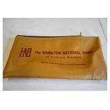 Vtg The Hamilton National Bank Bag