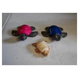 Set of 3 Stone Turtles