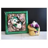 Harlequin Porcelain Doll and Mask