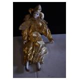 Vtg Harlequin Porcelain Clown Doll