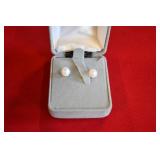 Pearl Earrings w/ 14K posts & backs