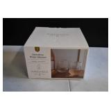 New Threshold Stemless Wine Glasses x 4