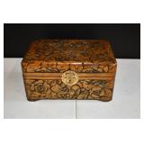 Carved Wood Trinket Box
