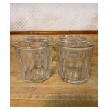 4 French Glass Tumblersï¿½3.75ï¿½3.75