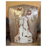 Vtg Car Hood with Patina Detail
