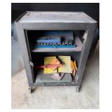Metal Storage Cart w/Contentsï¿½18x11x25