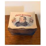 John Harper Wood Box with Labelï¿½6x5x3