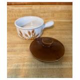 Vtg Ceramic Soup Bowl with Lidï¿½7ï¿½3.75