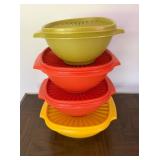 Vtg Tupperware Bowlsï¿½9.5x8x4.25