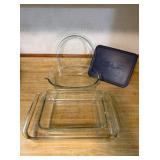 Pyrex Glass Bakeware Setï¿½14.75ï¿½9.25