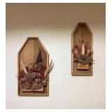 Wood Wall Art With Dried Floralï¿½10ï¿½20