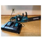 Makita Chainsaw w/Charger & 2 Batteries