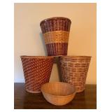 Four Woven Basketsï¿½11ï¿½11