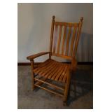 Wooden Slat Back Rocking Chairï¿½25x30x42