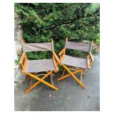Vtg Folding Directors Chairs
