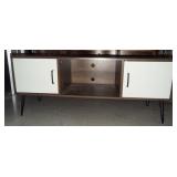 Modern Wood Media Console w/Hairpin Legs