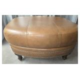 Ferguson Copeland Leather Surrey Ottoman