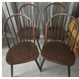 4 Rolinc Wood Windsor Chairs
