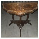Victorian Style Demilune Side Table