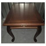 Queen Anne-Style Solid Cherry End Table