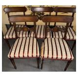 6pc Regency-Style Mahogany Side Chairs