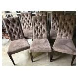 6 ALF Uno S.p.A. Tufted Dining Chairs