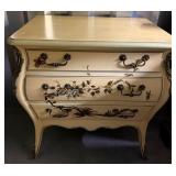 French Provincial-Style Nightstand w/ Chinoiserie