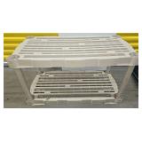 Plastic Two-Tier Utility Storage Shelf