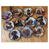Danbury Mint Set of 11 Dachshund Plates