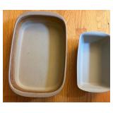 2pc Pampered Chef Baking Stoneware Set