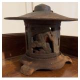 Japanese Cast Iron Pagoda Lantern