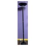 Black Metal Torchiere Floor Lamp