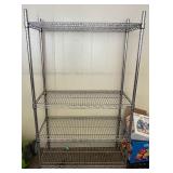 Metal Wire Storage Rack w/ Four Shelves