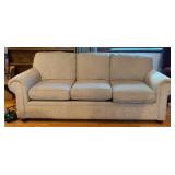 Three-Cushion Upholstered Sofa w/Rolled Arms