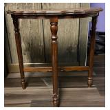 Wood Demilune Console Table
