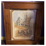 Lew Stamm 1978 Framed Farmhouse Print